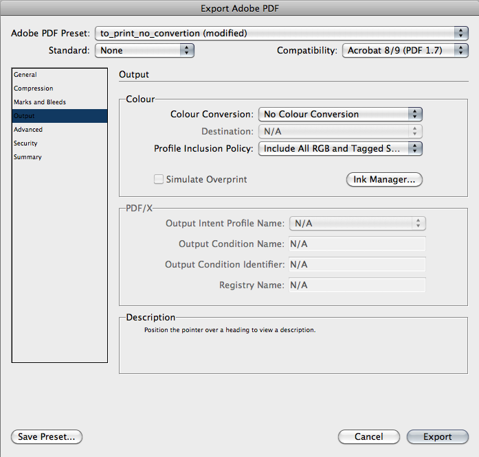 Настройки экспорта PDF из Adobe Indesign. Часть 4