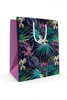 Бумажный пакет Тропические цветы