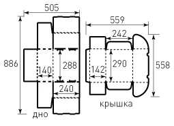 Box MGK 242x290x140 2parts