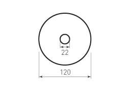 KRUG D120 2 prorezD22