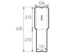 KV 104×215 otverstia
