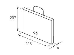portfel 208x207x6 SPA Algotherm
