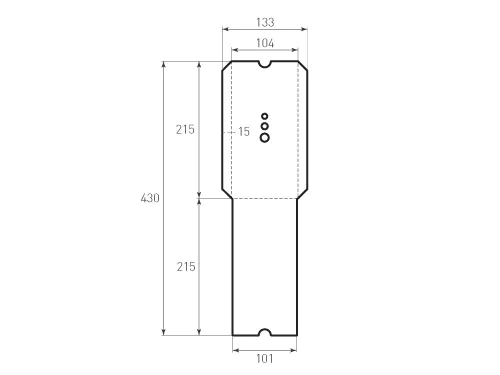 KV 104×215 otverstia