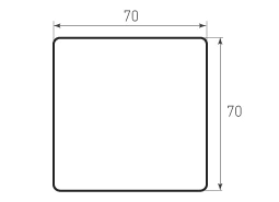 SKRUGLENIE 70×70 R3