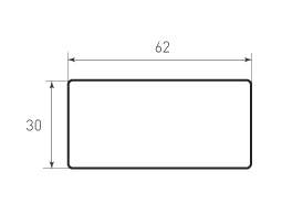 SKRUGLENIE 62×30 R1,7