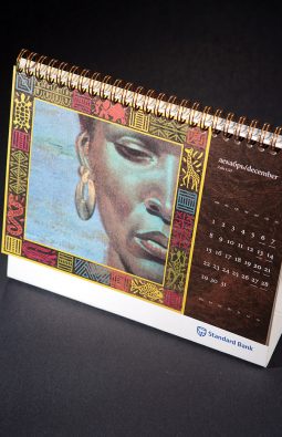 Настольный перекидной календарь "Standard Bank"