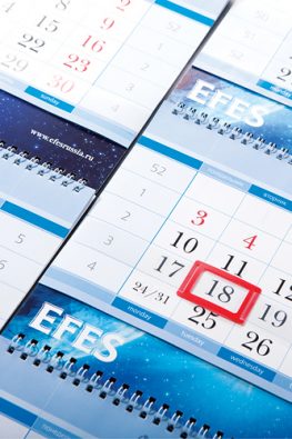 Квартальный календарь "Efes"