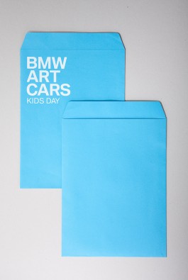 конверт "BMW Art Cars" к мероприятию Kids Day