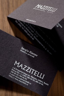 визитки компании Mazzitelli