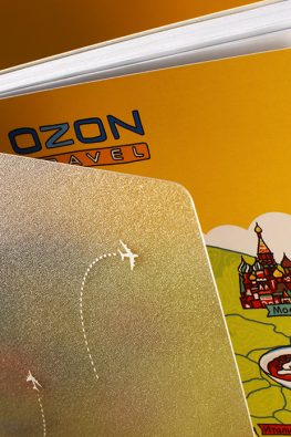 Блокнот Ozon Travel с обложкой из прозрачного пластика