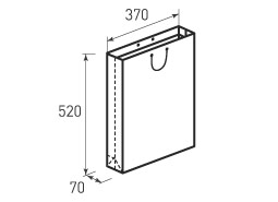 Вертикальный бумажный пакет В370x520x70