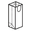 Штамп для вырубки вертикального бумажного пакета под бутылку v 110-350-110 a. Привью 110x110 пикселов.