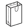 Штамп для вырубки вертикального бумажного пакета v 140-190-70 (1 шт. на штампе). Привью 110x110 пикселов.