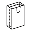 Штамп для вырубки вертикального бумажного пакета v 180-200-100 (1 шт. на штампе). Привью 110x110 пикселов.