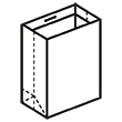 Штамп для вырубки вертикального бумажного пакета v 210-265-110 прорези (1 шт. на штампе). Привью 110x110 пикселов.