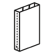 Штамп для вырубки вертикального бумажного пакета v 210-350-50 (1 шт. на штампе). Привью 110x110 пикселов.
