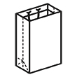Штамп для вырубки вертикального бумажного пакета v 220-320-110 (1 шт. на штампе). Привью 110x110 пикселов.