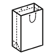 Штамп для вырубки вертикального бумажного пакета v 220-375-120 (1 шт. на штампе). Привью 110x110 пикселов.
