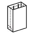 Штамп для вырубки вертикального бумажного пакета v 230-310-100 (1 шт. на штампе). Привью 110x110 пикселов.