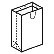 Штамп для вырубки вертикального бумажного пакета v 250-350-150 (1 шт. на штампе). Привью 110x110 пикселов.