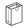 Штамп для вырубки вертикального бумажного пакета v 300-400-120 (1 шт. на штампе). Привью 110x110 пикселов.