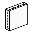 Штамп для вырубки квадратного бумажного пакета v 100-190-70 (1 шт. на штампе). Привью 110x110 пикселов.