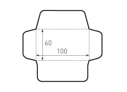 Горизонтальный конверт 100x60