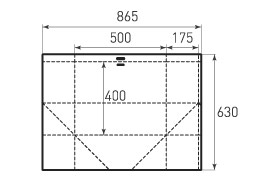 Горизонтальный бумажный пакет G500x400x350