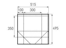 Вертикальный бумажный пакет V300x350x200