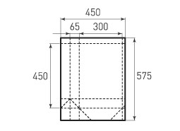 Вертикальный бумажный пакет V300x450x130