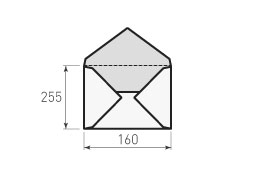 Горизонтальный конверт 225x160