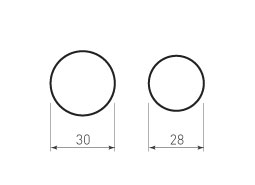 Круг 30 мм и круг 28 мм